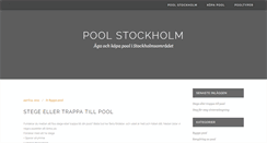 Desktop Screenshot of poolstockholm.com