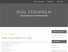 Tablet Screenshot of poolstockholm.com